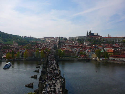 Karlův most s Pražským hradem