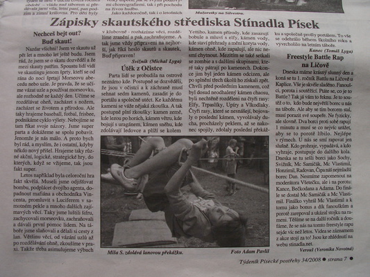 PP-2008-34 - Zápisky skautského střediska Stínadla Písek